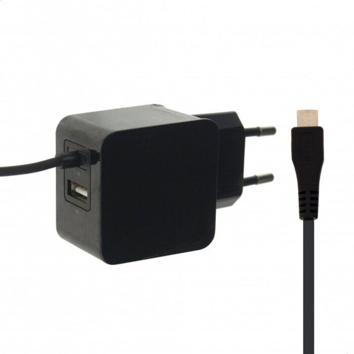 Mobilize Mobilize Wall Charger 15W met Micro USB Kabel 1m - Zwart