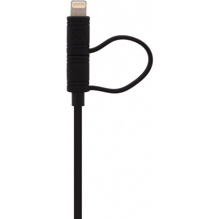 Mobilize Mobilize 2-in-1 USB-A naar MFi Lightning & Micro-USB Kabel - 1.5m - Zwart