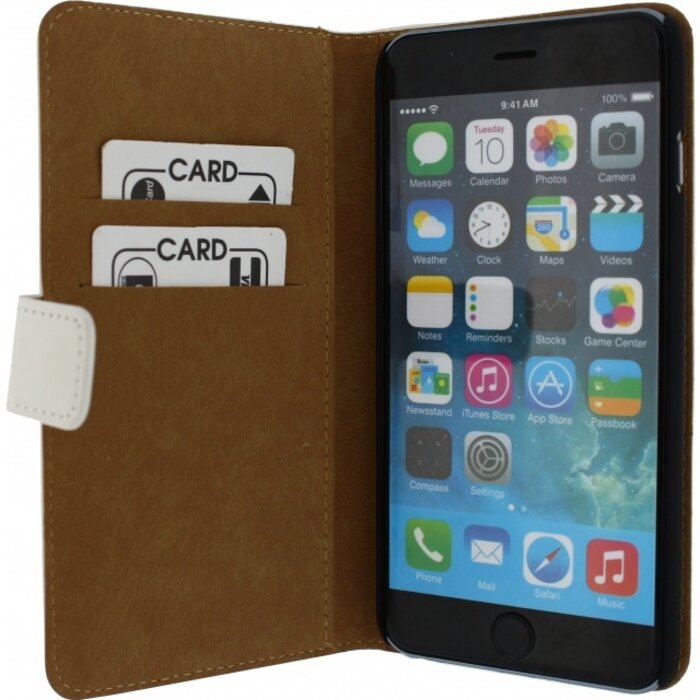 Mobilize Mobilize Slim Wallet Book Case Apple iPhone 6 Plus/6S Plus - Wit