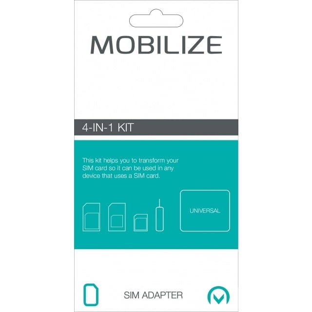 Mobilize Mobilize 4-in-1 Simkaart Adapter Kit met Simnaald