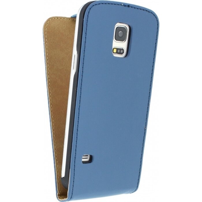 Mobilize Mobilize Ultra Slim Flip Case voor Samsung Galaxy S5 Mini - Donkerblauw