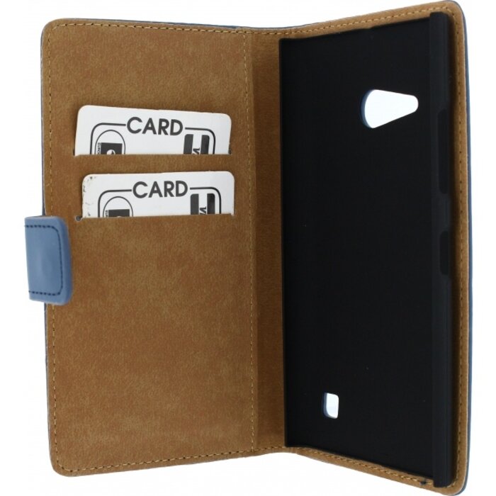 Mobilize Mobilize Slim Wallet Book Case Nokia Lumia 735 - Donkerblauw
