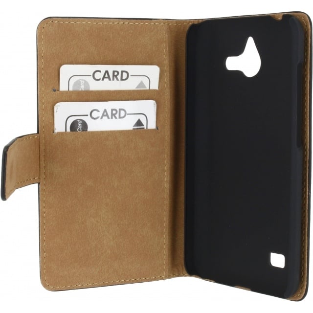 Mobilize Mobilize Slim Wallet Book Case Huawei Ascend Y550 - Zwart