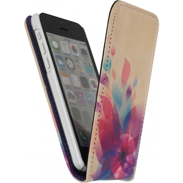 Mobilize Mobilize Premium Magnet Flip Case voor Apple iPhone 5C - Fire Flower