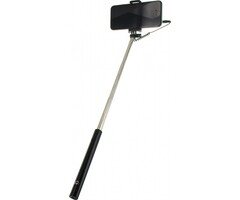 Mobilize Mobilize Wired Selfie Stick - Universele Uitschuifbare Selfiestick - Zwart