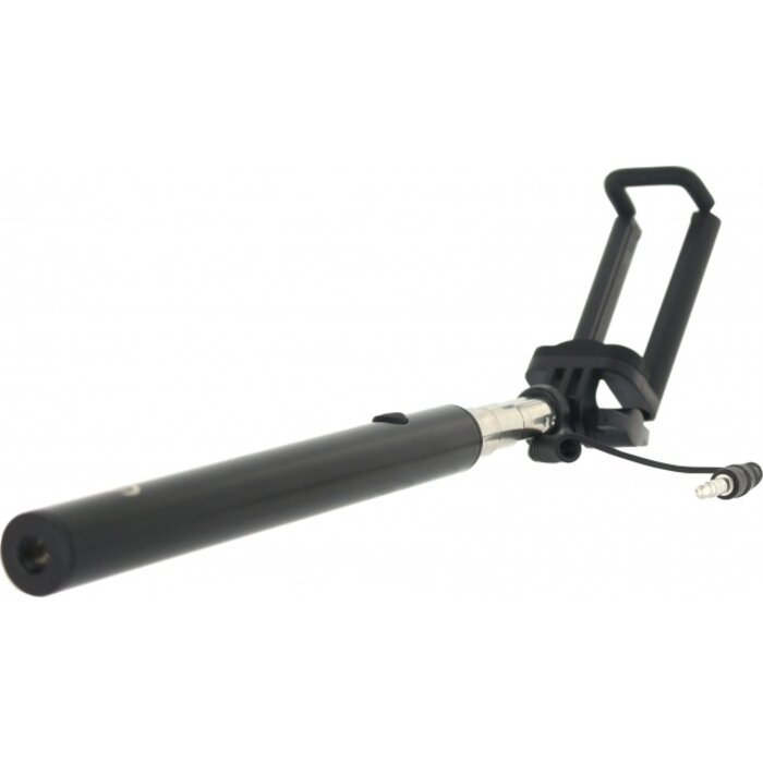Mobilize Mobilize Wired Selfie Stick - Universele Uitschuifbare Selfiestick - Zwart