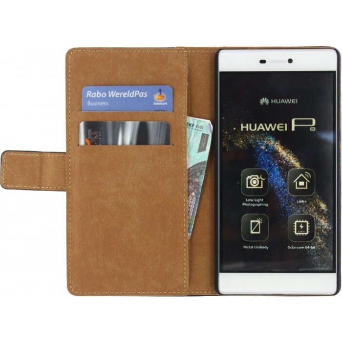 Mobilize Mobilize Classic Wallet Book Case Huawei P8 - Zwart