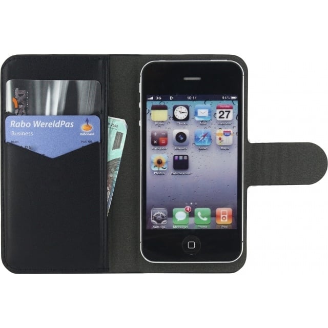 Mobilize Mobilize Universele Wallet Book Case Small - Zwart