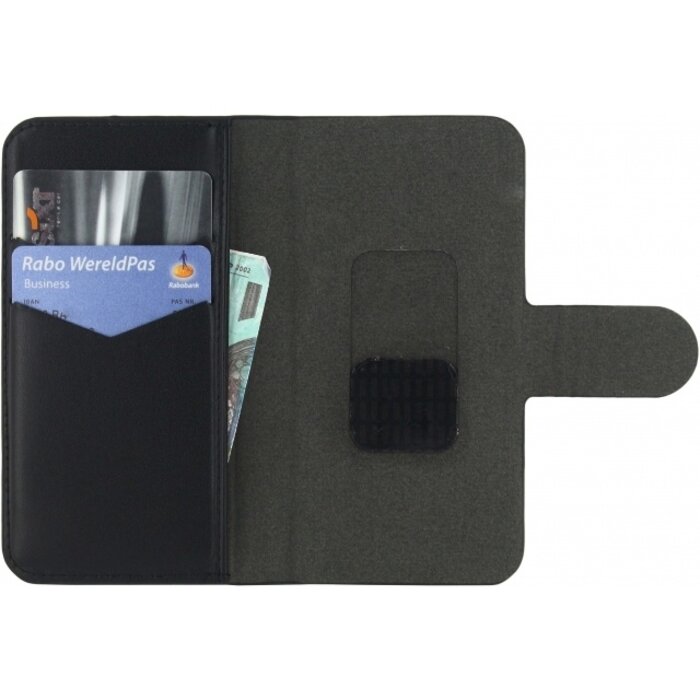 Mobilize Mobilize Universele Wallet Book Case Small - Zwart