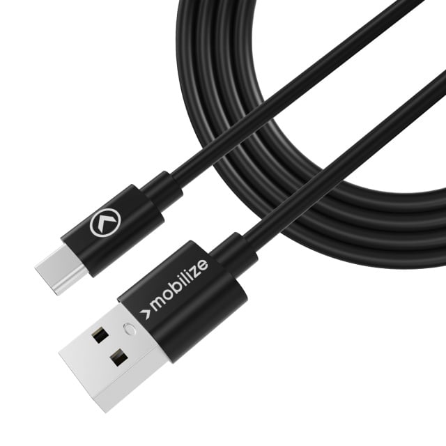 Mobilize Mobilize Charge/Sync Kabel USB-A naar USB-C - 1m - 15W - Zwart