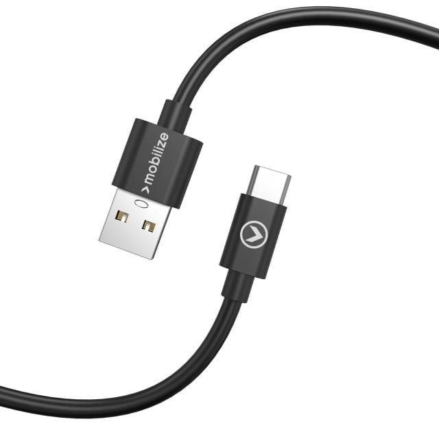 Mobilize Mobilize Charge/Sync Kabel USB-A naar USB-C - 1m - 15W - Zwart