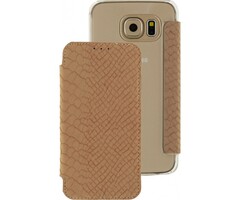 Mobilize Mobilize Slim Booklet Case Samsung Galaxy S6 - Soft Snake Creamy Rose
