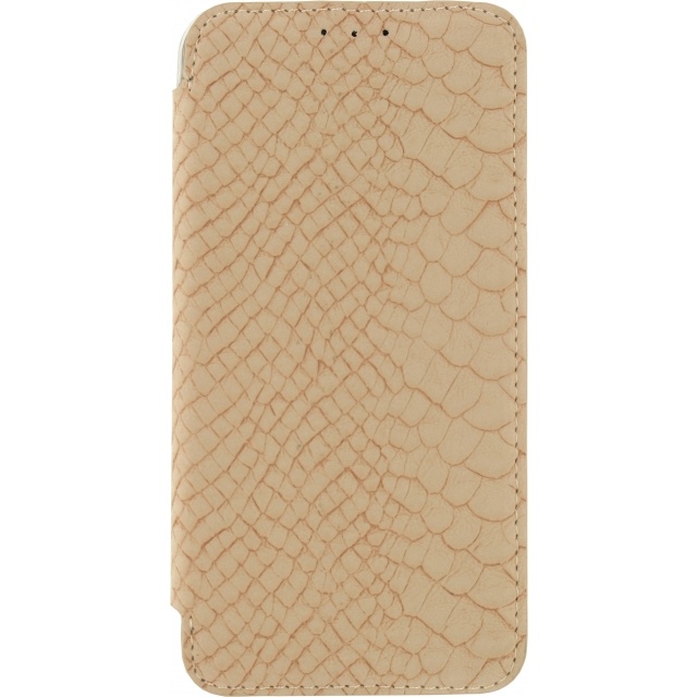Mobilize Mobilize Slim Booklet Case Samsung Galaxy S6 - Soft Snake Creamy Rose