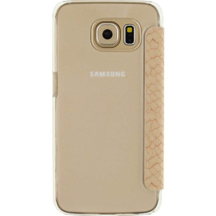 Mobilize Mobilize Slim Booklet Case Samsung Galaxy S6 - Soft Snake Creamy Rose
