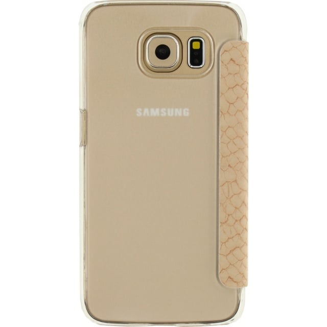 Mobilize Mobilize Slim Booklet Case Samsung Galaxy S6 - Soft Snake Creamy Rose