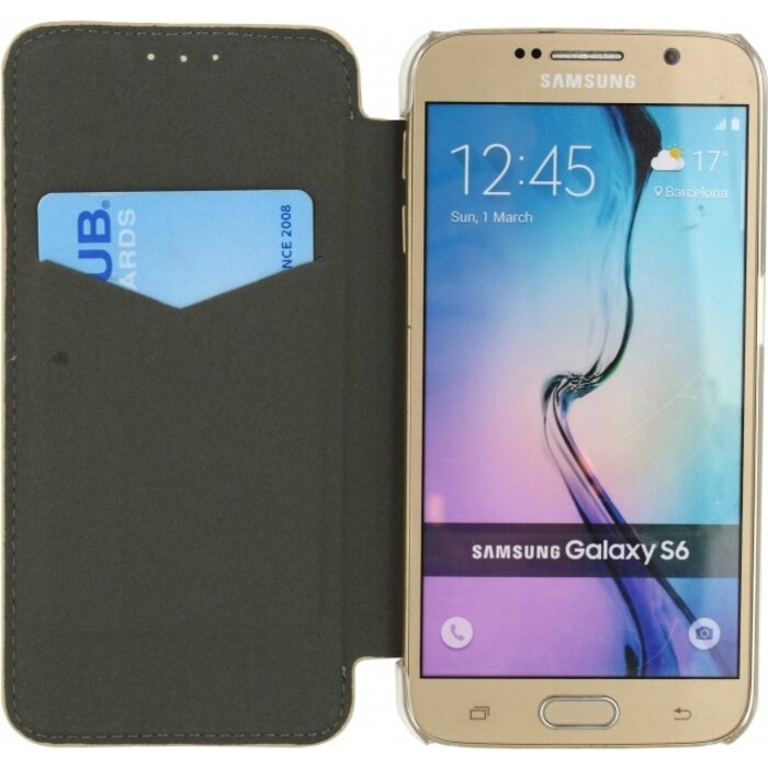 Mobilize Mobilize Slim Booklet Case Samsung Galaxy S6 - Soft Snake Creamy Rose