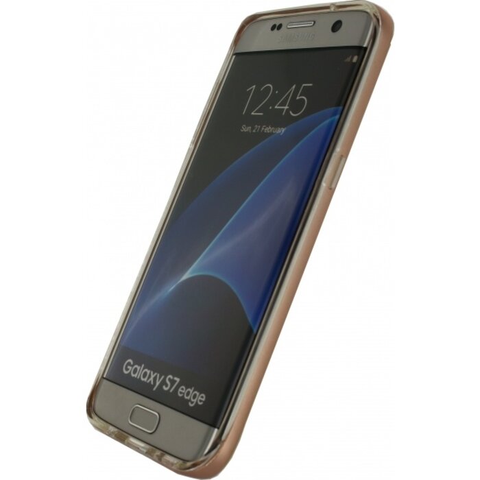 Mobilize Mobilize Gelly+ Case voor Samsung Galaxy S7 Edge - Clear/Rose Gold