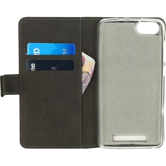 Mobilize Mobilize Classic Gelly Wallet Book Case Wiko Lenny3 - Zwart