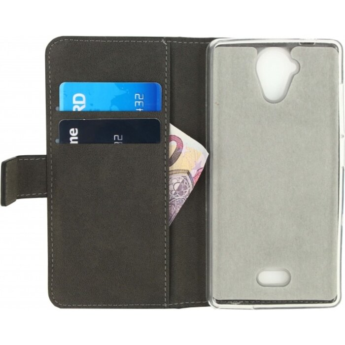 Mobilize Mobilize Classic Gelly Wallet Book Case Wiko U Feel Lite - Zwart