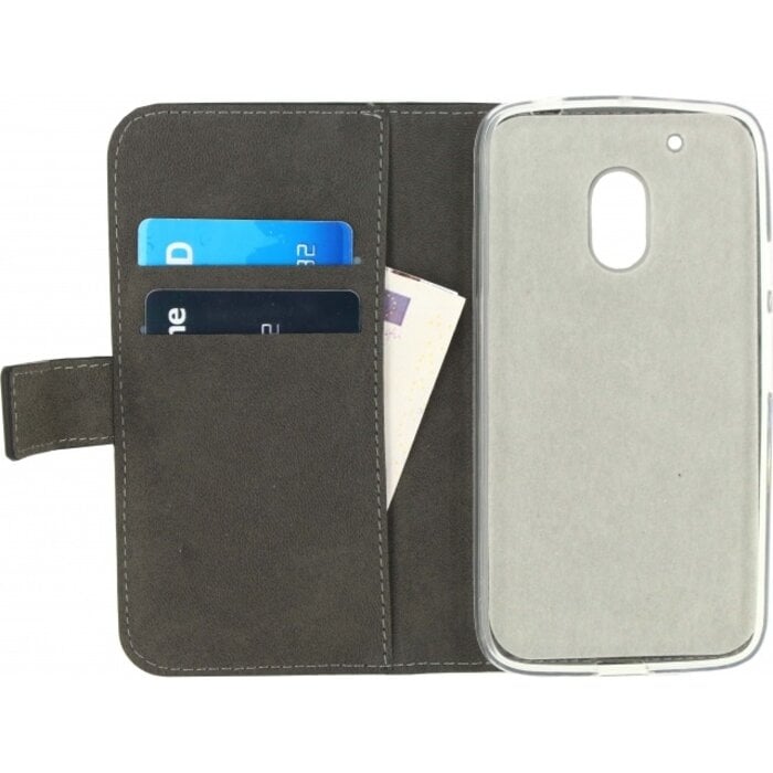 Mobilize Mobilize Classic Gelly Wallet Book Case Motorola Moto G4 Play - Zwart