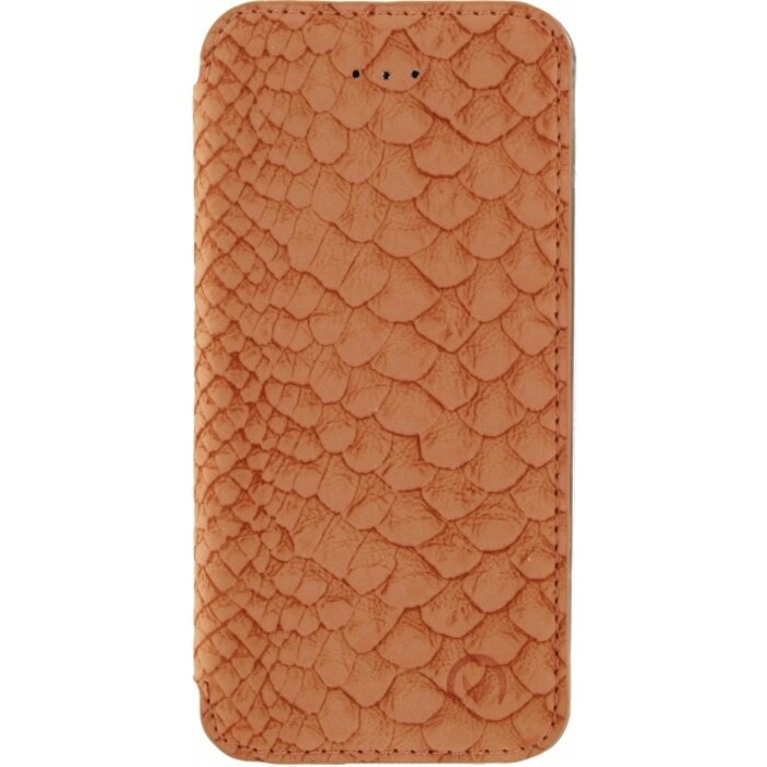 Mobilize Mobilize Slim Gelly Booklet iPhone 5/5S/SE - Soft Snake Apricot