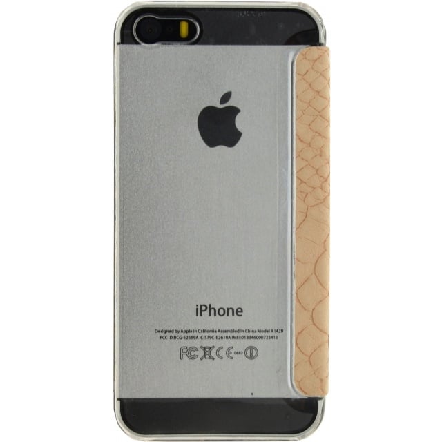 Mobilize Mobilize Slim Gelly Booklet iPhone 5/5S/SE - Soft Snake Creamy Rose
