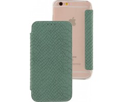 Mobilize Mobilize Slim Gelly Booklet iPhone 6/6S Hoesje - Soft Snake Wild Moss