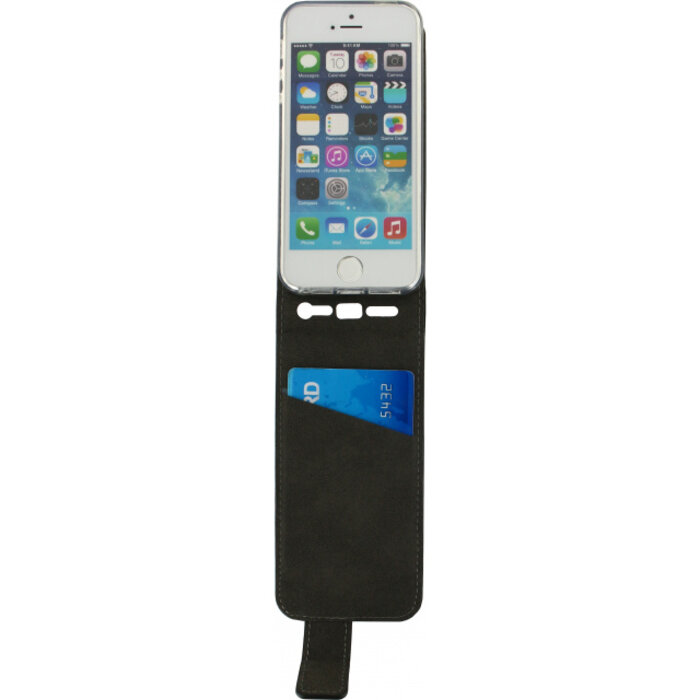 Mobilize Mobilize Classic Gelly Flip Case Apple iPhone 5/5S/SE - Zwart