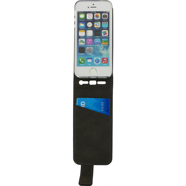 Mobilize Mobilize Classic Gelly Flip Case Apple iPhone 5/5S/SE - Zwart, foto 3 van 6