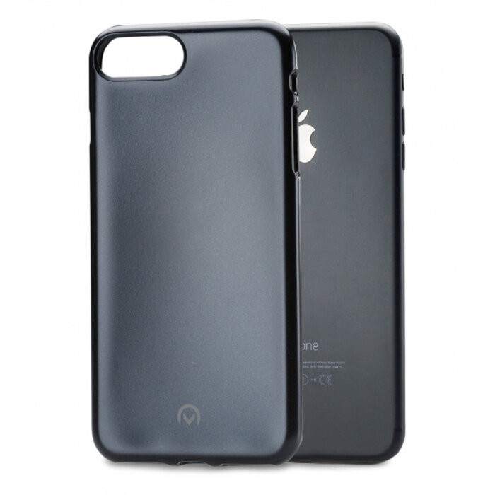 Mobilize Mobilize Metallic Gelly Case voor Apple iPhone 7 Plus / 8 Plus - Jet Black