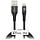 Mobilize Strong Nylon USB naar Apple Lightning Kabel - 2m - 12W - Zwart