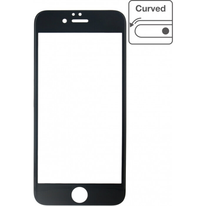 Mobilize Mobilize Edge-To-Edge Glass Screen Protector Apple iPhone 6/6S Black Full Glue