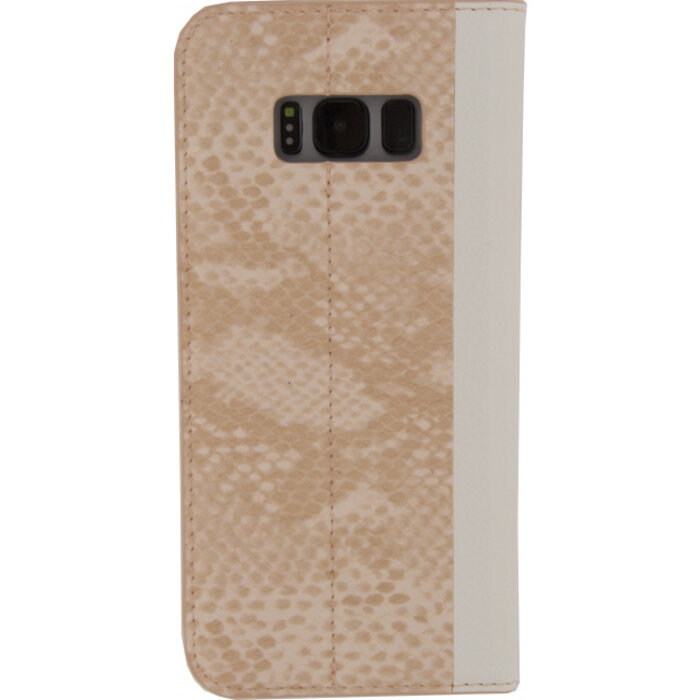 Mobilize Mobilize Premium Gelly Book Case Samsung Galaxy S8 - Snake Light Peach