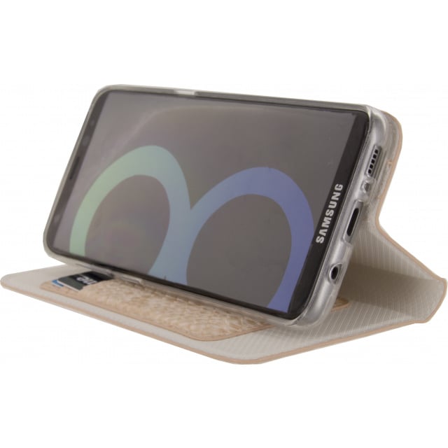 Mobilize Mobilize Premium Gelly Book Case Samsung Galaxy S8 - Snake Light Peach