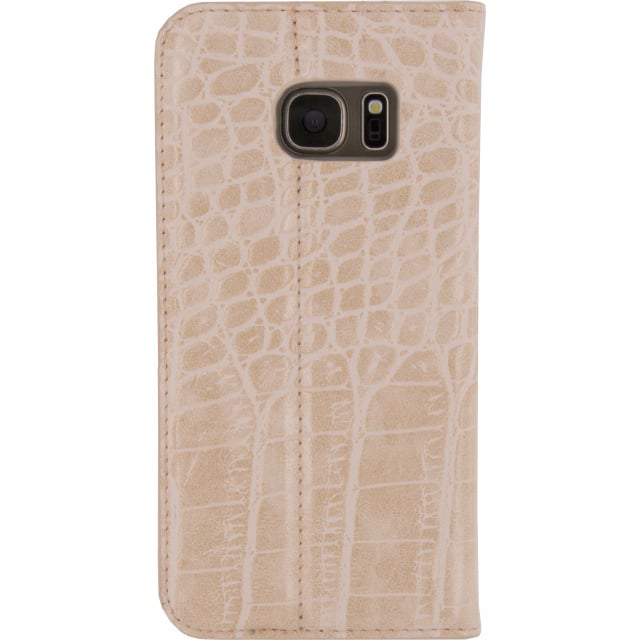 Mobilize Mobilize Premium Gelly Book Case voor Samsung Galaxy S7 - Alligator Coral Pink