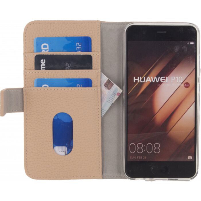 Mobilize Mobilize Elite Gelly Wallet Book Case Huawei P10 - Sand