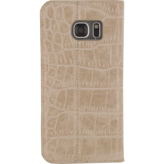 Mobilize Mobilize Premium Gelly Book Case Samsung Galaxy S7 - Alligator Peanut Brown