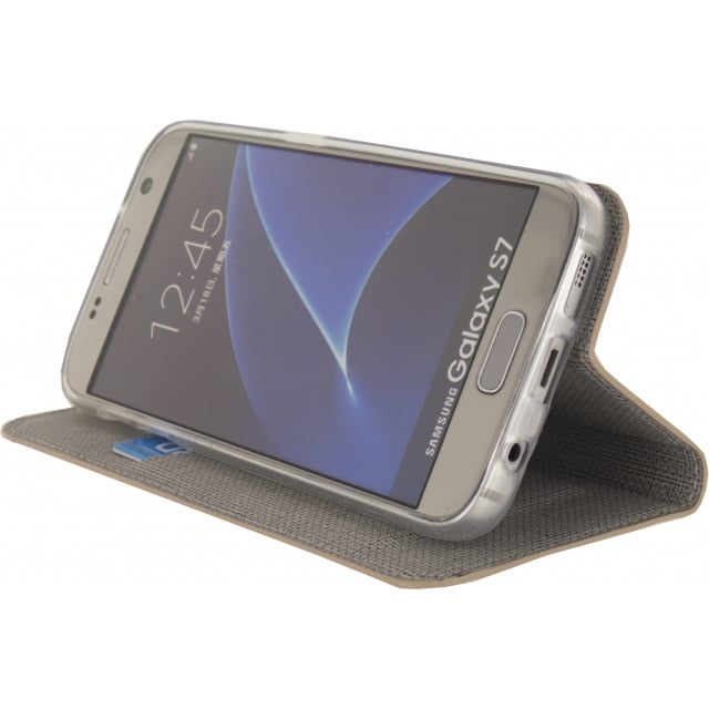 Mobilize Mobilize Premium Gelly Book Case Samsung Galaxy S7 - Alligator Peanut Brown