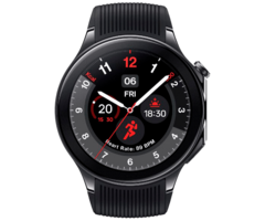OnePlus OnePlus Watch 2 Smartwatch - Zwart (Zwarte Rubberen Band)