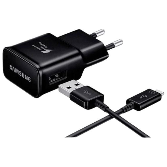 Samsung Samsung EP-TA20 USB Snellader 15W met Micro-USB-kabel - Zwart