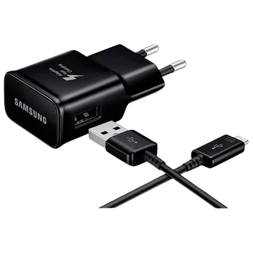Samsung Samsung EP-TA20 USB Snellader 15W met Micro-USB-kabel - Zwart