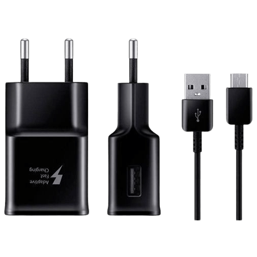 Samsung Samsung EP-TA20 USB Snellader 15W met Micro-USB-kabel - Zwart
