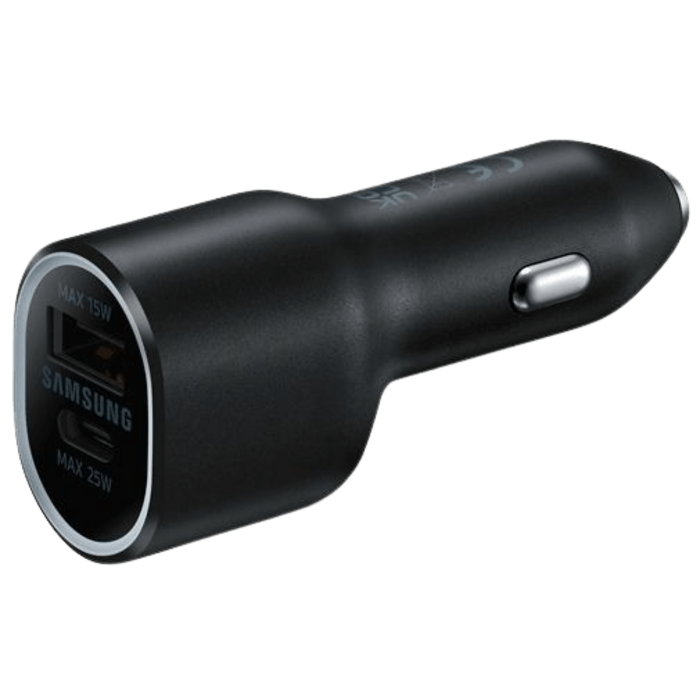 Samsung Samsung EP-L4020 Dual Autolader 40W (25W USB-C + 15W) - Zwart