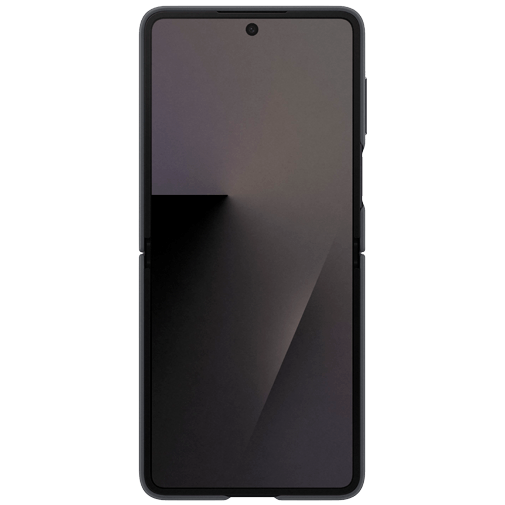 Samsung Samsung Galaxy Z Flip 7 Siliconen Back Cover met Ring Zwart