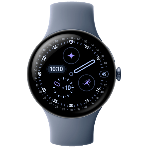 Google Google Pixel Watch 4 - 45mm - Grijs (Grijze Sportband)