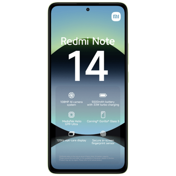 Xiaomi Xiaomi Redmi Note 14 5G - 128GB - Groen (6GB RAM)