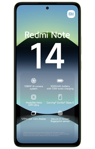 Xiaomi Xiaomi Redmi Note 14 5G - 128GB - Groen (6GB RAM)