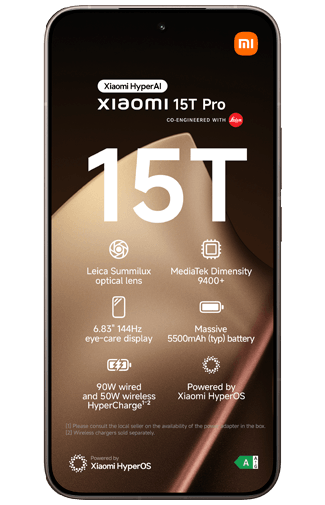 Xiaomi Xiaomi 15T Pro 5G - 256GB - Goud - Zakelijke Smartphone