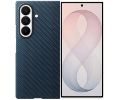 Samsung Samsung Carbon Back Cover Blauw Magnetisch voor Galaxy Z Fold 8 Ultra