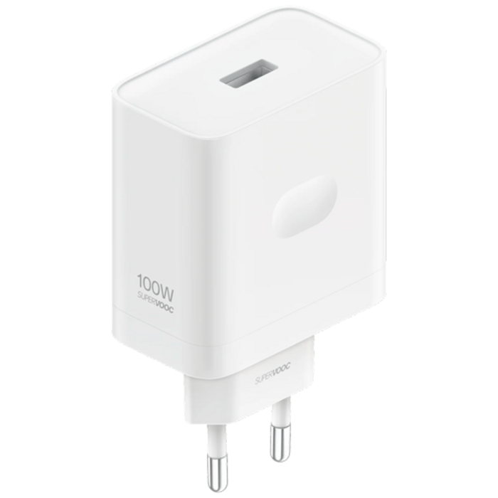 Oppo OPPO SuperVOOC Snellader 100W + USB-A naar USB-C Kabel Wit